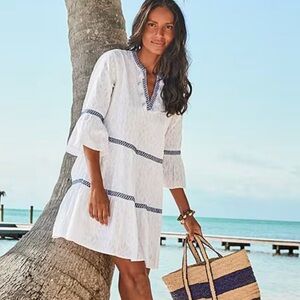 Tommy Bahama Cotton Clip Dress - size M & NWT